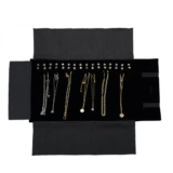 Jewelry Roll Bag Travel Jewelry Case Roll Organizer Necklace Display Storage Box