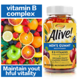 Alive! Men’s Gummy Multivitamin – Daily Supplements, Support Energy Metabolism