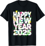 New Years Eve Party Supplies Kids NYE 2025 Happy New Year T-Shirt