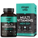 Zingavita Multivitamin for Men 50 Plus Age 120 Tablets With 50 Vitamins ..