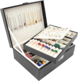 Jewellery  Boxes  2  Layer  Jewellery  Box  Leather  Jewellery  Boxes  for  Wome