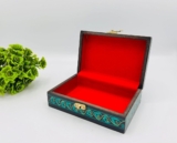 Large Hand painted Keepsake Box Wooden Jewelry Organizer Trinket Box, 25X18X8 CM
