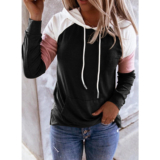 Ladies Loose Pullover Tops Autumn Womens Sweatshirt Casual Hoodies Hooded Blouse