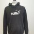 S758 WOMANS PUMA WHITE DRAWSTRING L/SLEEVE SWEATSHIRT SPORT HOODIE UK M 10 EU 38