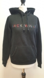 X85 WOMENS JACK WILLS BLACK DRAWSTRING L/SLEEVE SWEATSHIRT HOODIE UK 8 S EU 36