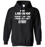 If My Labrador Doesn’t Like You I Probably Won’t Either Mens Womens Hoodie