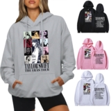 Women’s Hooded Sweatshirt Pullover Top Hoodies Casual Loose Shirt Blouse UK-