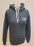 S768 WOMANS JACK WILLS BLACK DRAWSTRING SWEATSHIRT HOODIE UK S 8 EU 36