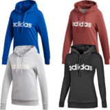 Adidas Womens Hoodie Linear Hoody Sweatshirt Essentials Ladies Pullover Hoodie