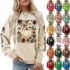 Women Sweatshirt Hooded Dinosaur Hoodies Tops Ladies Jumper Pullover Jacket Coat