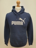 SS241 WOMENS PUMA NAVY DRAWSTRING LONG SLEEVE SWEATSHIRT HOODIE UK 12 L EU 40