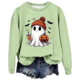Womens Halloween Hoodies Pumpkin Sweatshirt Cute Casual Pull Over Long Sleeve