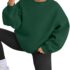 Women Hoodies Solid Sweatshirt Set Half Zip Long Sleeve Pocket Top Elastic Lo UK