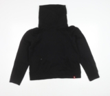 EDC Womens Black Pullover Hoodie Sweatshirt M Long Sleeve High Neck
