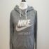 QQ259 WOMENS ADIDAS GREY RED DRAWSTRING ZIPPED SWEATSHIRT HOODIE UK M 10 EU 38
