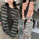 Fashionable Women’s Striped Sweatshirt with Long Sleeves for Various Occasions