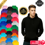 Plain Adults Kids Hoodie Hooded Sweatshirt Mens Womens Boys Girls