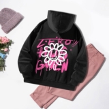 Womens Hoodie Sweatshirt Streetwear Fall Clothes Long Sleeve Sweatshirt