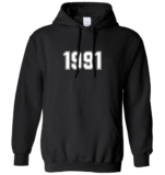 1991 Year Birthday Anniversary Mens Womens Hoodie