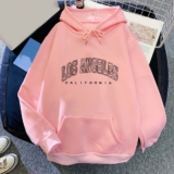 Retro Style Womens Hoodie Long Sleeved Printed Sports Sweatshirt Polyester