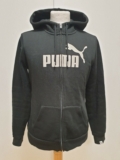 LL275 WOMENS PUMA BLACK DRAWSTRING ZIPPED SWEATSHIRT HOODIE UK 12 L EU 40