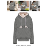 Pet Hoodies Sweatshirt Women Simple Kitten Autumn Winter Trendy Pullover Hoodie