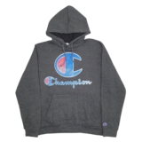CHAMPION Hoodie Spellout Jumper Sweatshirt Womens L