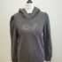 PP312 WOMENS ADIDAS BLACK DRAWSTRING SWEATSHIRT HOODIE UK S 8 EU 36
