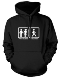 Problem Solved Go Walking Mens Funny Unisex Womens Hoodie