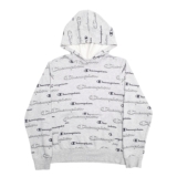 CHAMPION Hoodie Spellout Jumper Sweatshirt Womens M