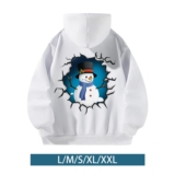 Women Hoodies Sweatshirt Christmas Snowman Comfortable Gift Streetwear Pullover
