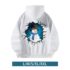Womens Casual Hoodie Solid Color Loose Fit Hooded Sweatshirt Polyester