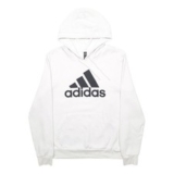 ADIDAS Hoodie Spellout Jumper Sweatshirt Womens M