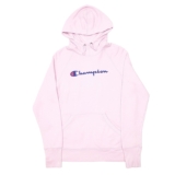 CHAMPION Hoodie Cotton Jumper Sweatshirt Womens S