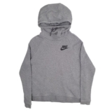 NIKE Hoodie Cotton Blend Jumper Sweatshirt Womens L