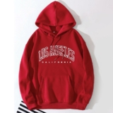 Casual Printed Hoodie Womens Long Sleeve Sportswear Polyester Sweatshirt