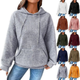 Women Hoodies Long Sleeve Hooded Sweatshirts Sport Thermal Ladies Drawstring Top