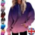 Ladies Womens Plain Zip Up Hoodie Sweatshirt Fleece Jacket Hooded Top 8 To 22UK
