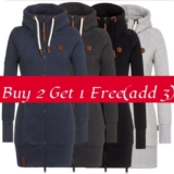 Womens Ladies Plain Zip Up Hooded Hoodie Sweatshirt Jumper Jaet Long Coat Tops