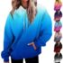 Womens Hooded Sweatshirt Ladies Winter Warm Hoodies Tops Jumper Pullover Blouse