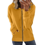 Women Hoodies Zip Up Hooded Sweatshirts Ladies Sport Loose Fit Long Sleeve Warm