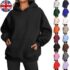Womens Hooded Casual Sweatshirt Ladies Winter Warm Hoodies Jumper Pullover Tops