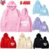 2025 Palm Puff Hoodies For Girls Butterfly Print Oversized Pullover Sweatshirt