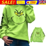 Christmas-Women The Grinch Hoodies Hooded Sweatshirt Hooded Jumper Pullover Tops