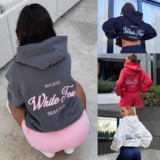 Girls Womens White Black-Fox⭐Ladies Fashion Hoodies Casual Sweatshirts Pullover