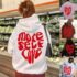 Plus Size Cat Printed Pullover Ladies Long Sleeve Blouse Hoodie Sweatshirts Tops