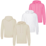 Mens Womens Plain Pullover Hoody Unisex Hooded Sweatshirt Top