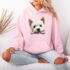 Palm Puff Hoodies For Teen Girls Butterfly Print Oversized Pullover Sweatshirt