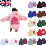 Palm Puff Hoodies For Teen Girls Butterfly Print Oversized Pullover Sweatshirt