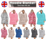 Fleece Hoodie Blanket Oversized Sherpa Hooded Big Giant Warm Cosy Sweatshirts